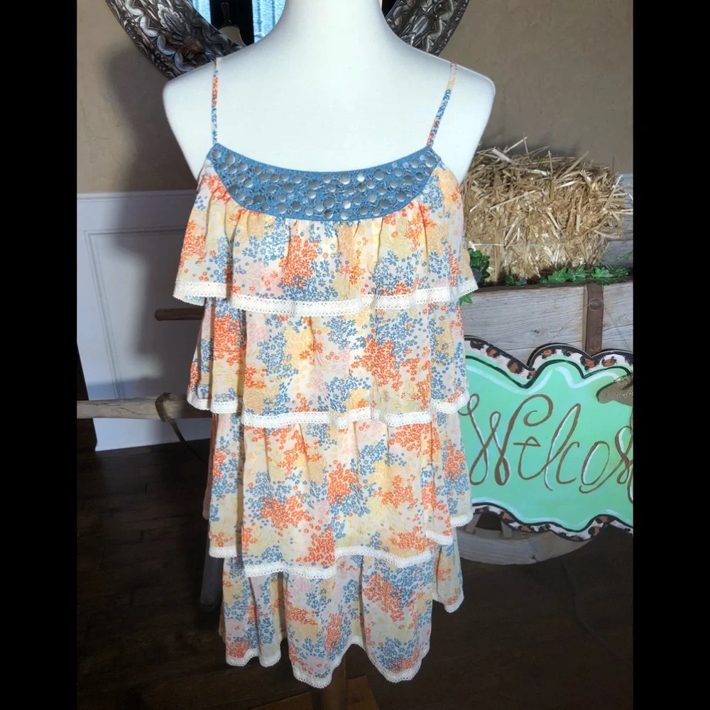 Kensie size S floral dress - Picture 1 of 8